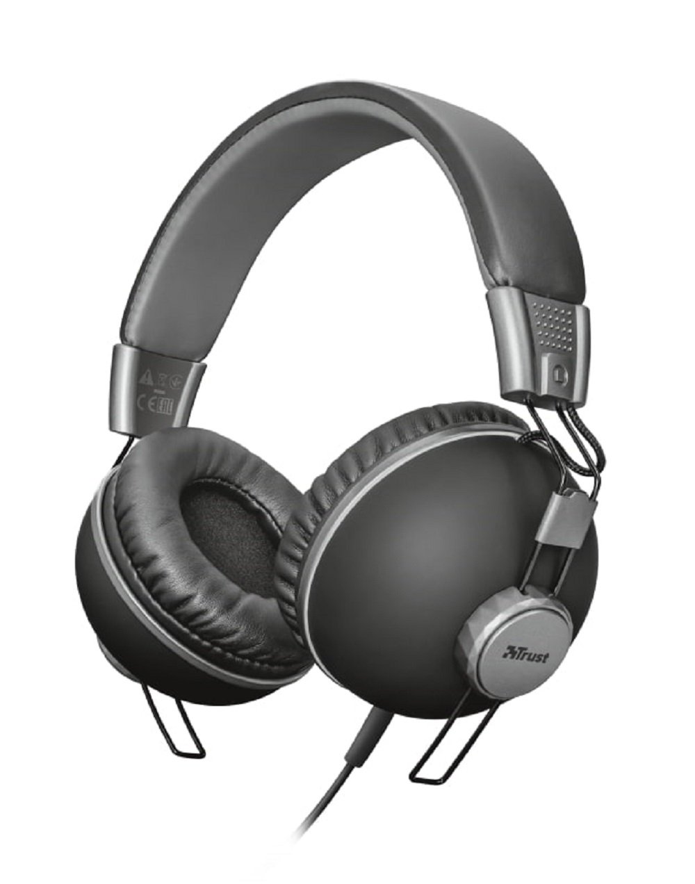 

Trust Noma Over-Ear Mic Matte Black (22578), Чёрный