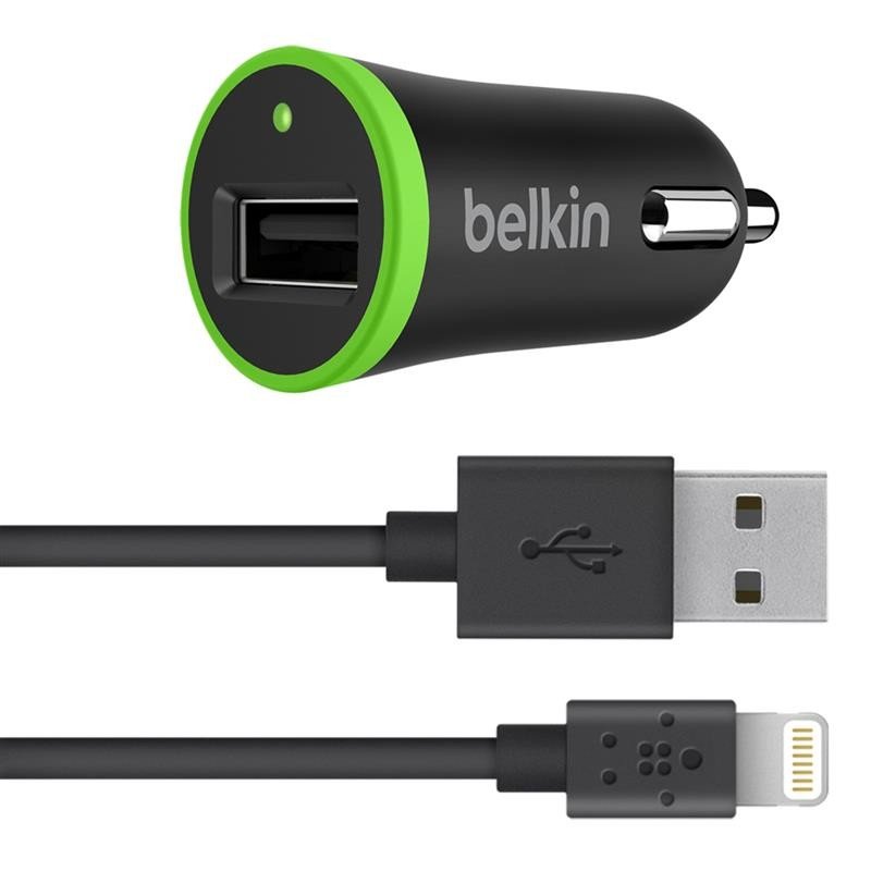 

BELKIN USB BoostUp Charger LIGHTNING сable, USB 2.4Amp, Черный (F8J121bt04-BLK)