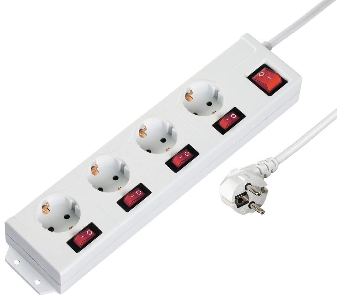 

HAMA 4XSchuko 3G*1.5мм 1.4м White (137237)