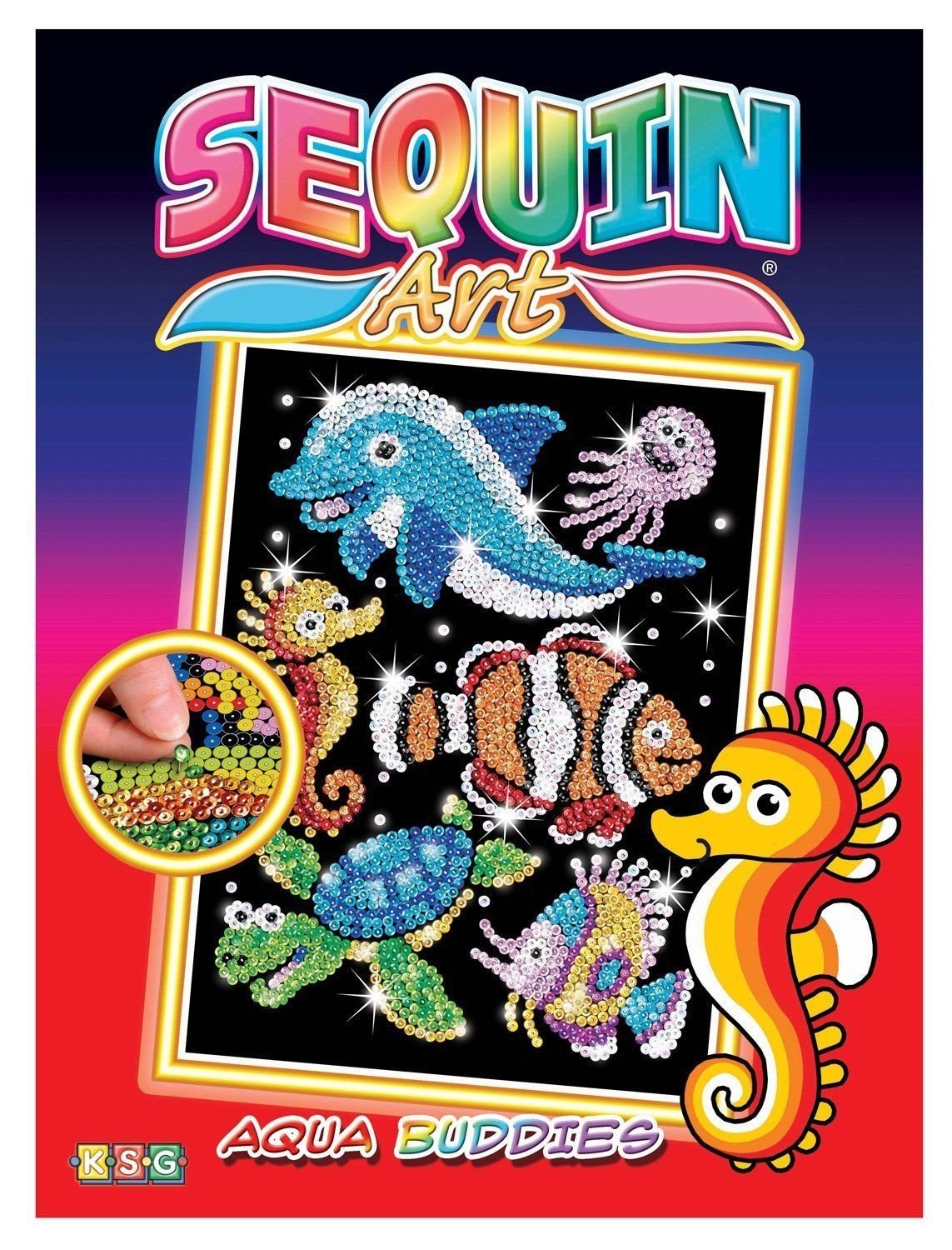

Sequin Art RED Aqua Buddies Sealife (SA0908)