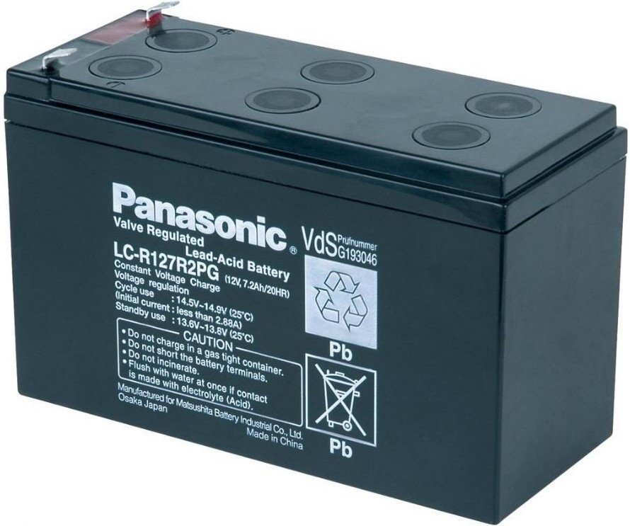 

PANASONIC 12V 7.2Ah (LC-R127R2PG1)