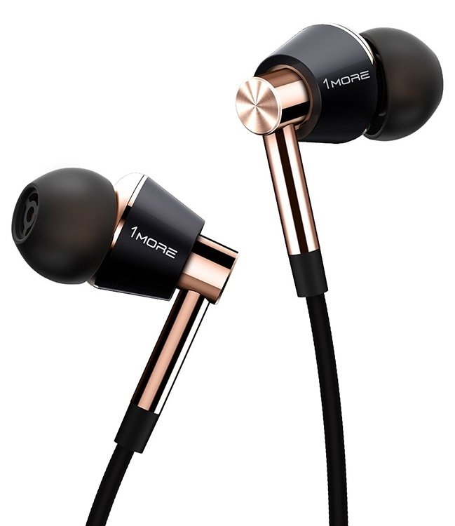 

1More E1001 Triple Driver Mic Gold, Золотой