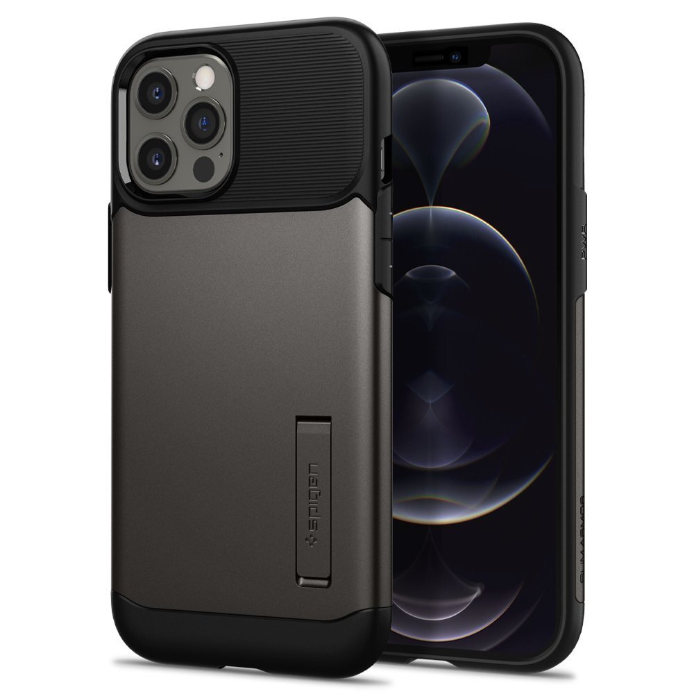 

Spigen для iPhone 12 Pro Max Slim Armor Gunmetal (ACS01480)