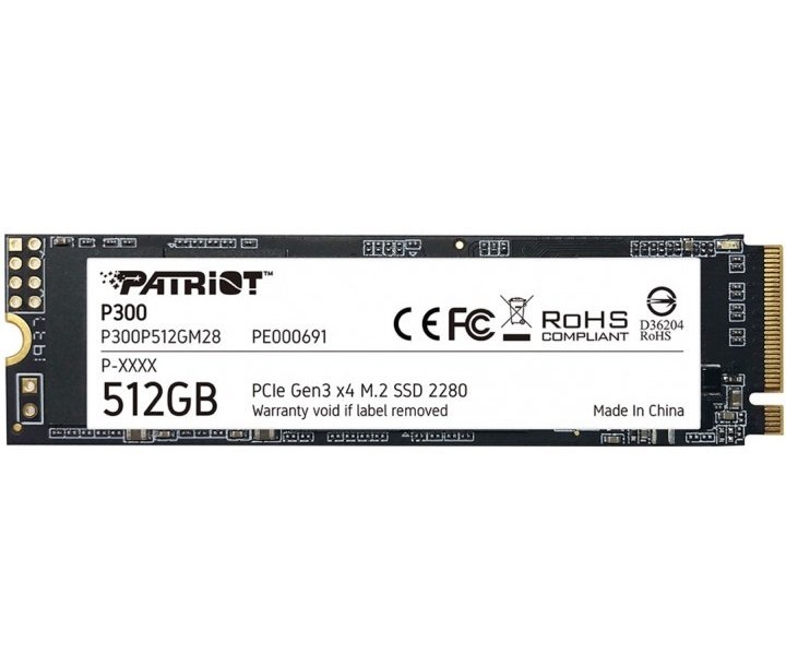 

PATRIOT P300P512GM28, Чёрный