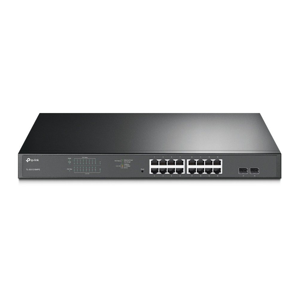 

TP-LINK TL-SG1218MPE, Чёрный