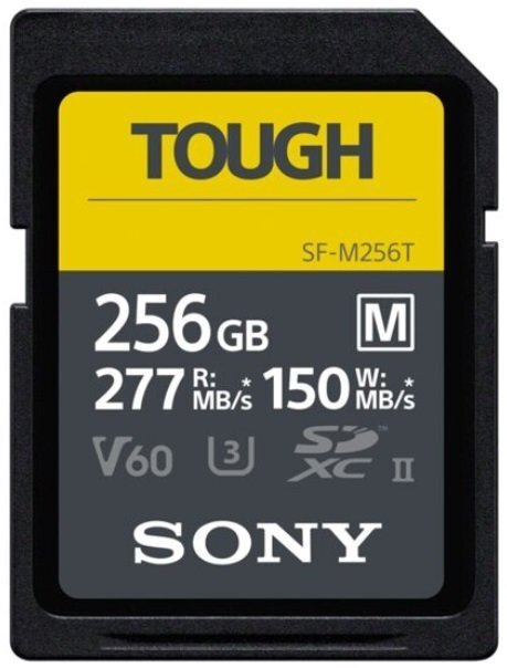 

SONY 256GB SDXC C10 UHS-II U3 V60 Tough (SFM256T.SYM)