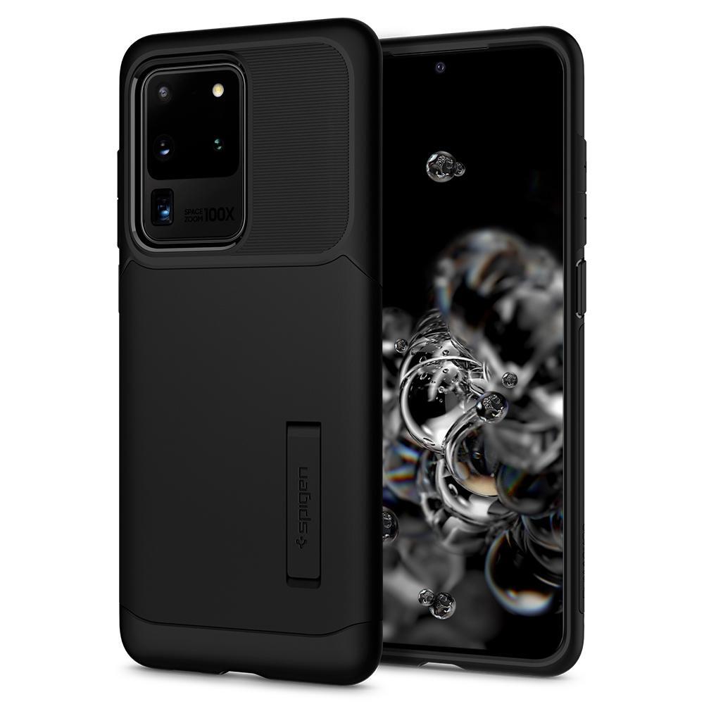 

Spigen для Galaxy S20 Ultra Slim Armor Black (ACS00636), Чёрный