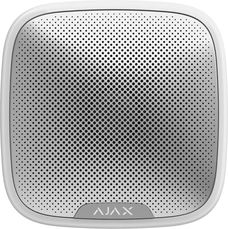 

Ajax StreetSiren, Jeweller3V CR123A, белая (000001159), Белый
