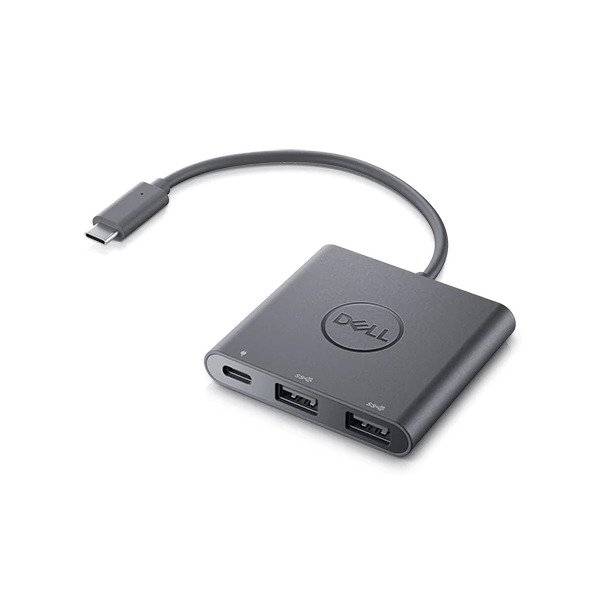 

DELL USB-C to Dual USB-A with Power Deliver (470-AEGX), Cерый