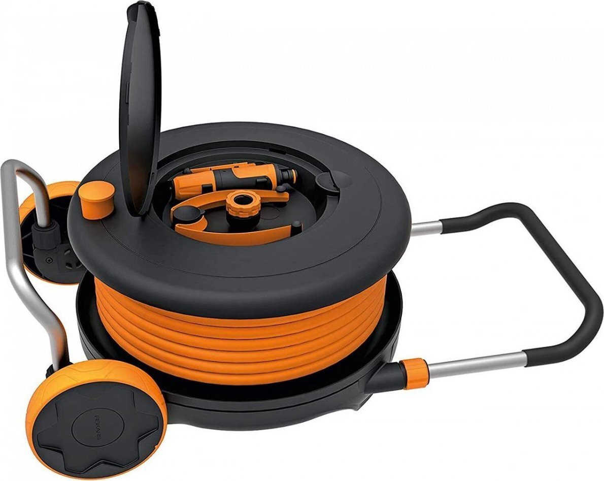 

FISKARS Катушка со шлангом (13мм) 20м с набором аксессуаров Watering M (1023643)