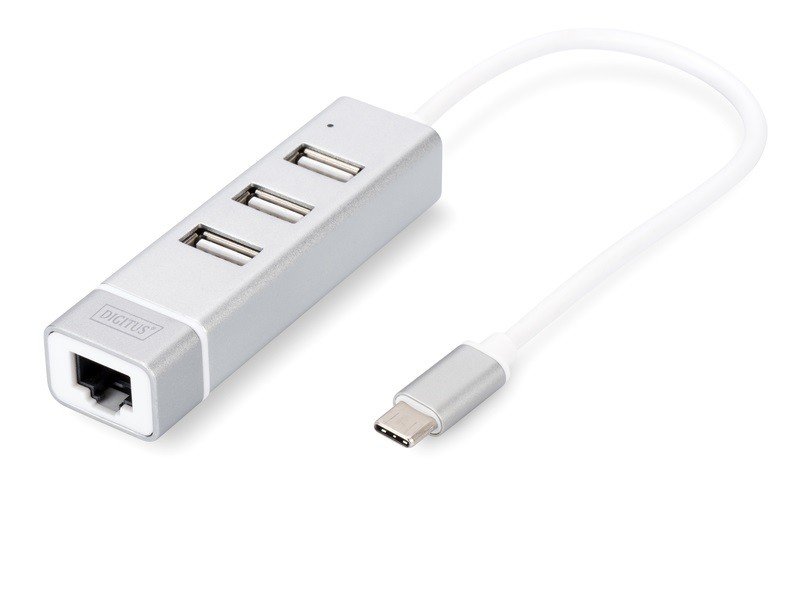 

DIGITUS USB Type-C, 3xUSB+Fast Ethernet (DA-70253)