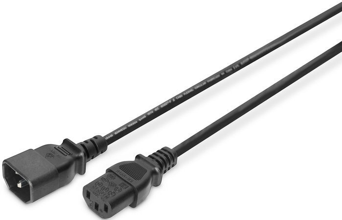 

DIGITUS C14-C13 M/F, 1.2m, black (AK-440201-012-S), Чёрный