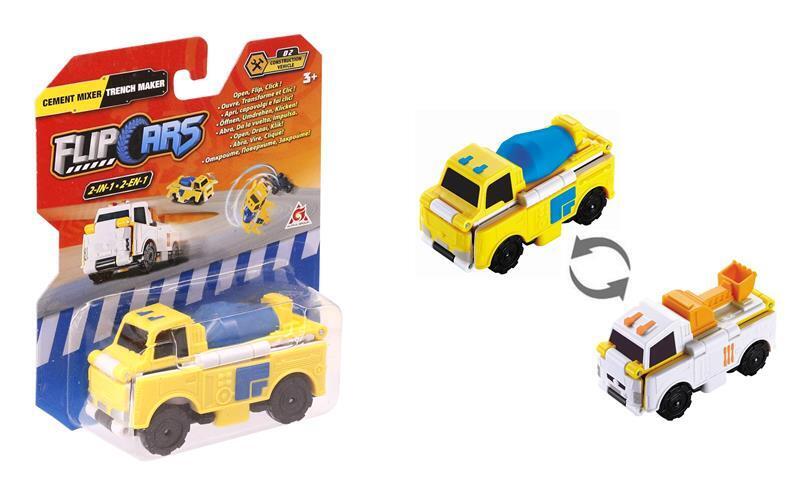 

Flip Cars 2 в 1 Бетономешалка и Траншеекопатель (EU463875-02), Разноцветный