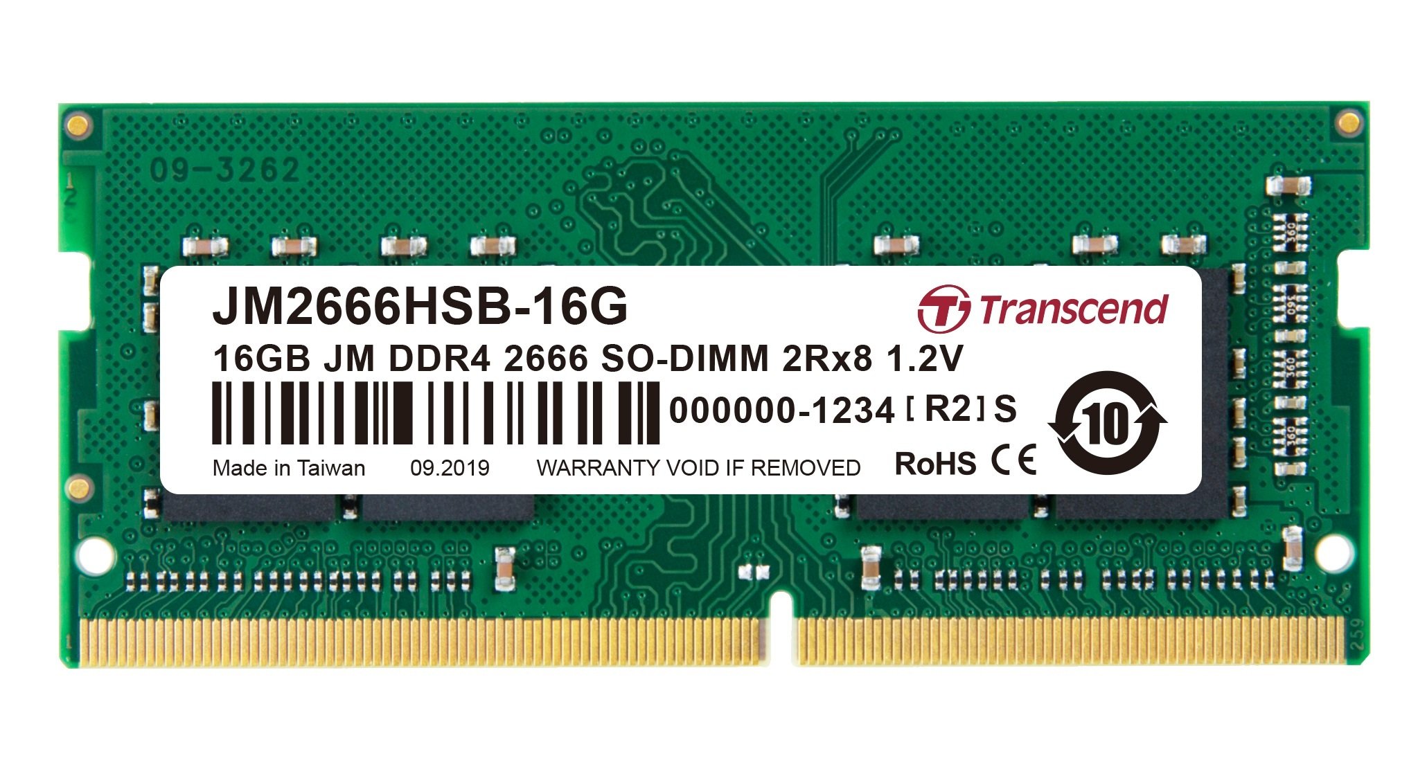 

TRANSCEND DDR4-2666 16GB SO-DIMM (JM2666HSB-16G)
