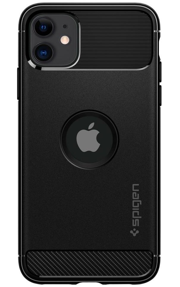 

Spigen для iPhone 11 Rugged Armor Matte Black (076CS27183), Чёрный