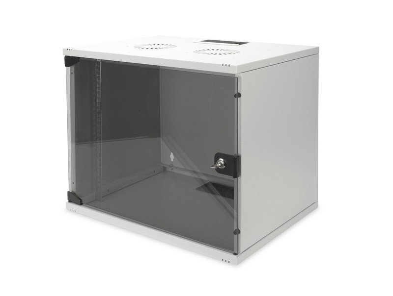 

DIGITUS 19" 12U 540x400, стекл.дверь, 60kg max, серый (DN-1912-U-S-1)