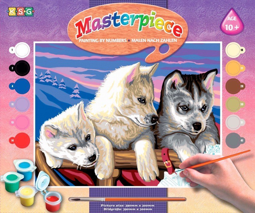 

Sequin Art PAINTING BY NUMBERS SENIOR Huskies (SA1036)
