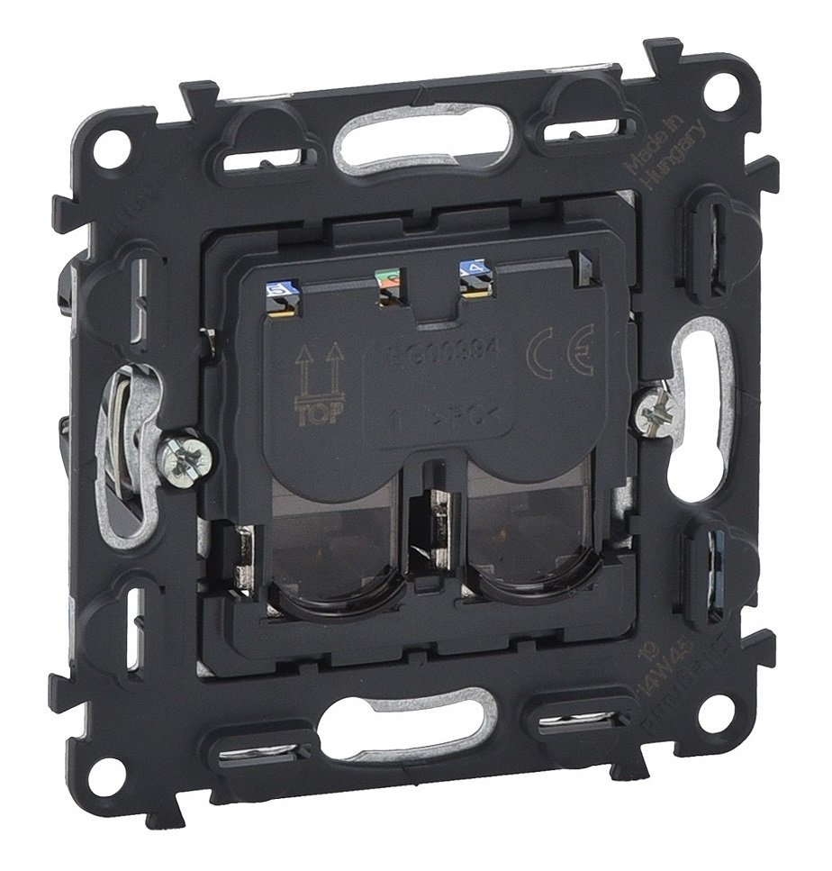 

LEGRAND RJ45 Кат.5е UTP двойная Valena IN'MATIC (753041)