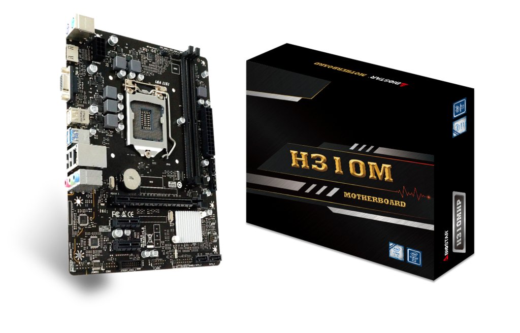 

BIOSTAR H310MHP, Чёрный