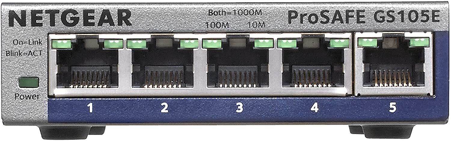 

NETGEAR GS105E 5xGE, управляемый L2 (GS105E-200PES)