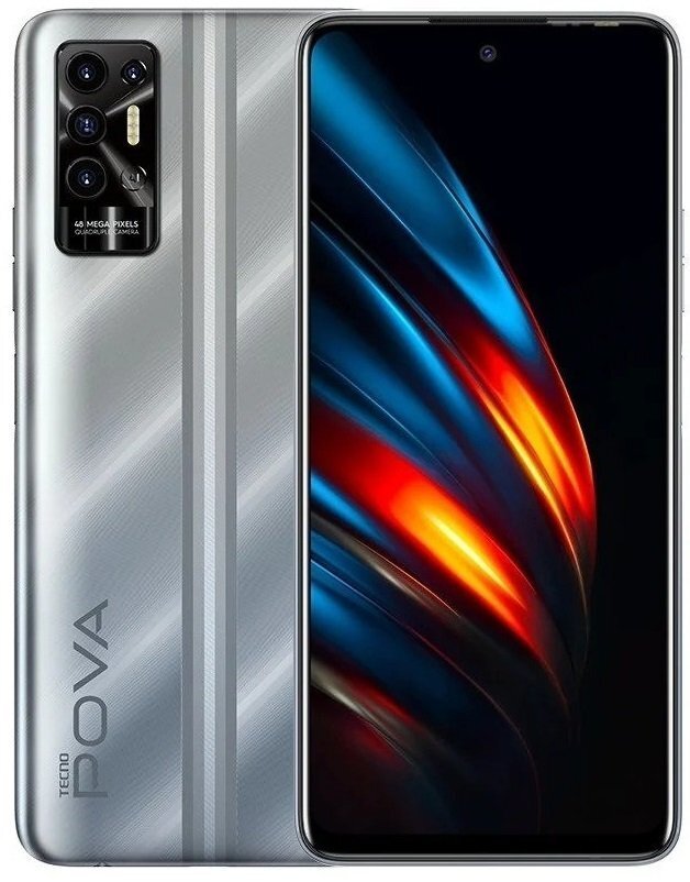 

TECNO POVA-2 (LE7n) 4/64Gb Polar Silver, Серебристый