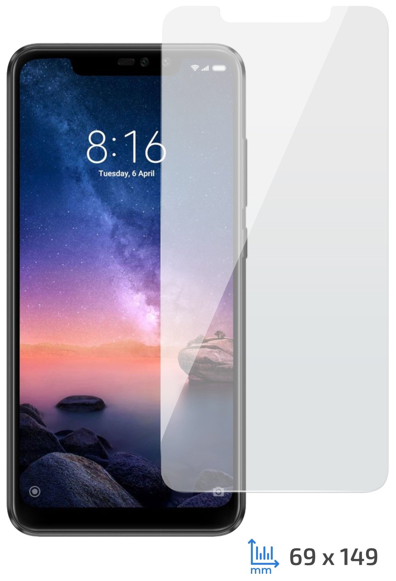 

2E Xiaomi Redmi Note 6 Pro 2.5D clear (2E-TGRM-N6PR-25D), Прозрачный