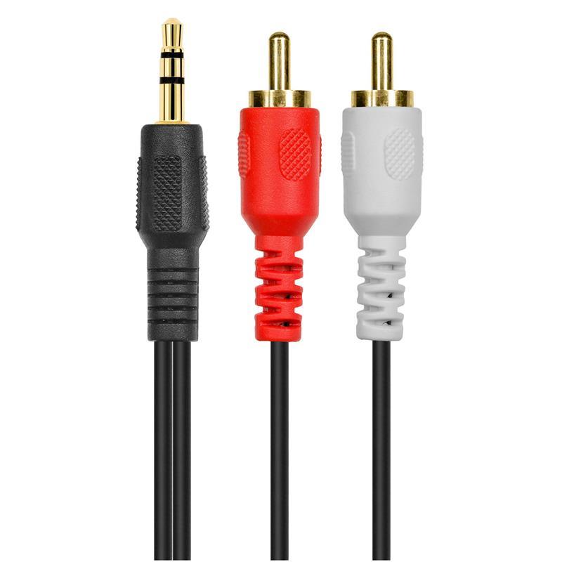 

2E Aux Cable 3.5mm To 2RCA, 1.8m (2E-W33291.8M)