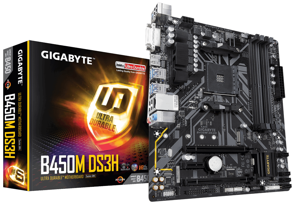 

GIGABYTE mATX B450M DS3H