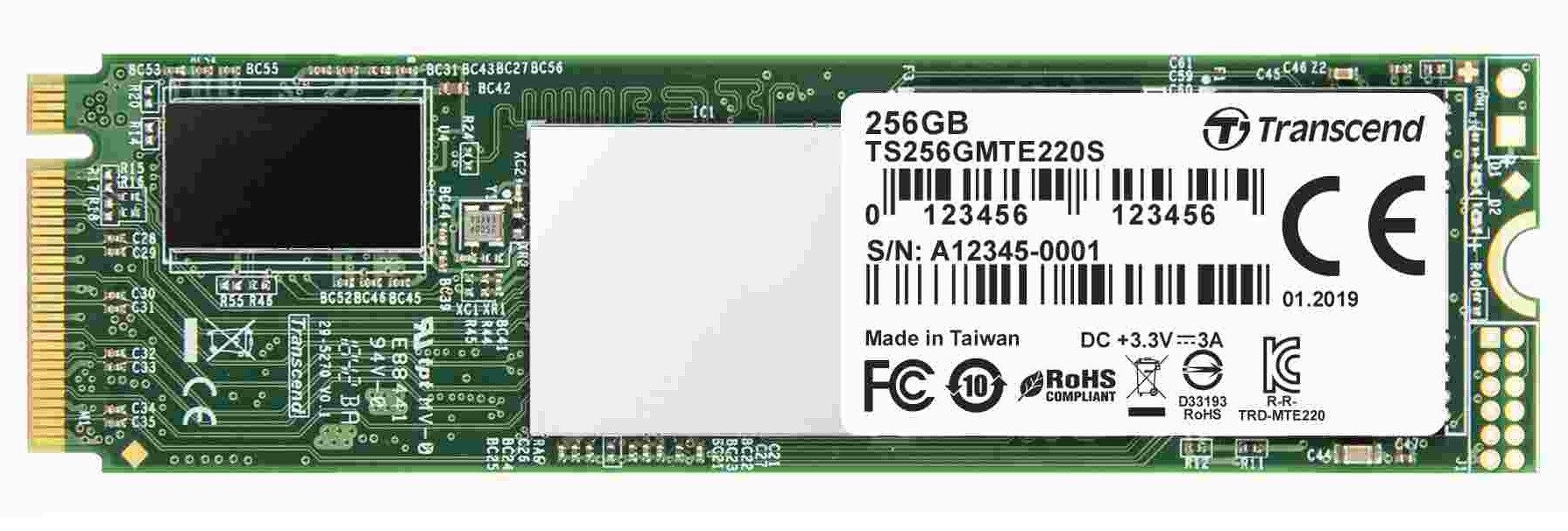 

TRANSCEND 220S 256GB M.2 NVMe PCle (TS256GMTE220S)