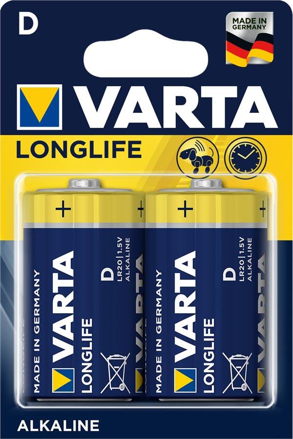 

VARTA LONGLIFE D BLI 2 ALKALINE (04120101412)