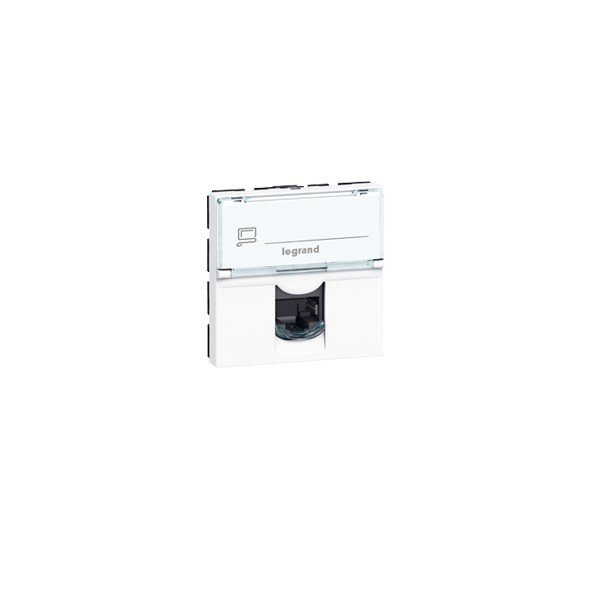 

MOSAIC Legrand розетка информационная RJ45 UTP 5е (2 мод) белый