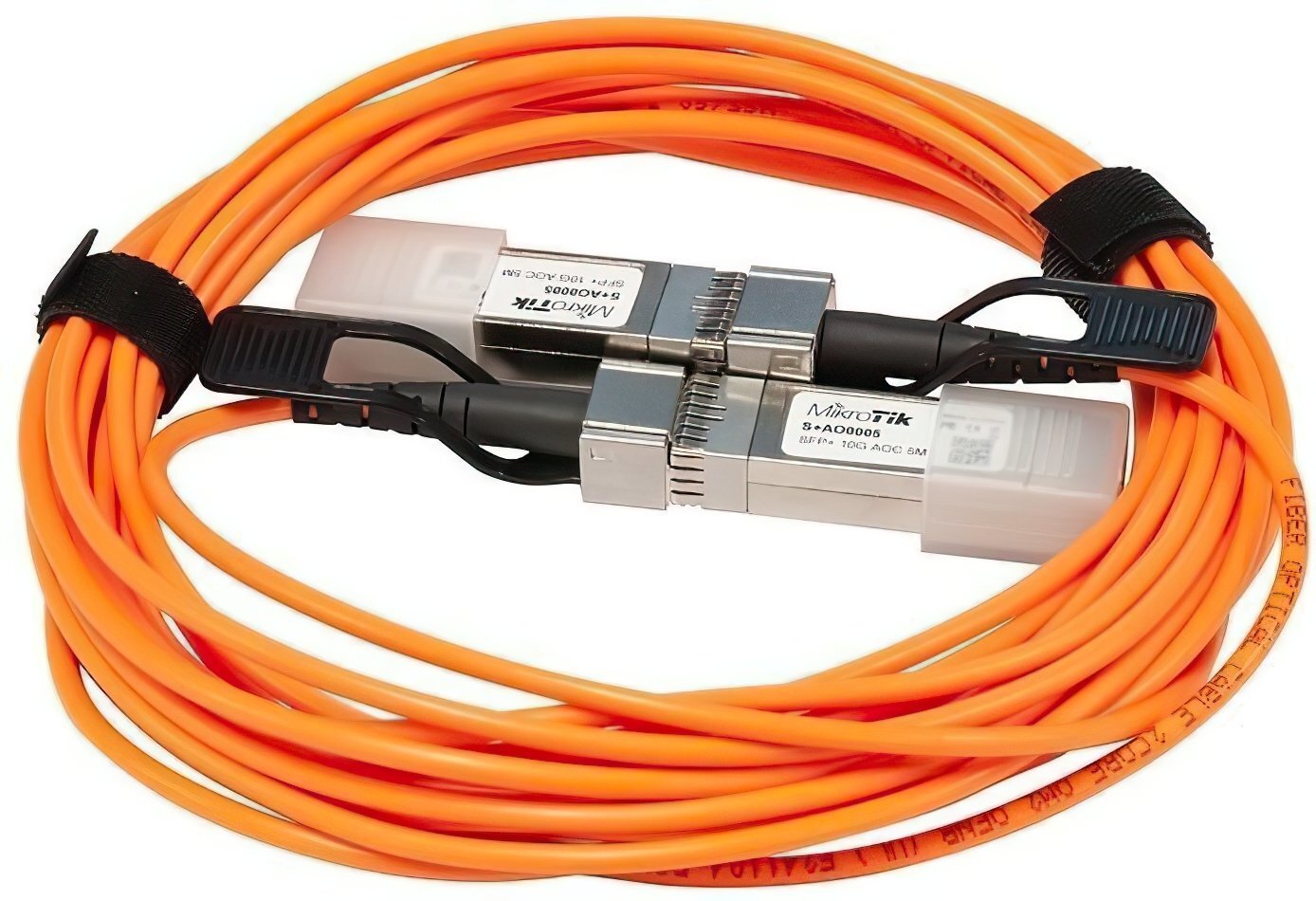

MikroTik SFP+ 10G direct attach Active Optics cable, 5m (S+AO0005), Оранжевый