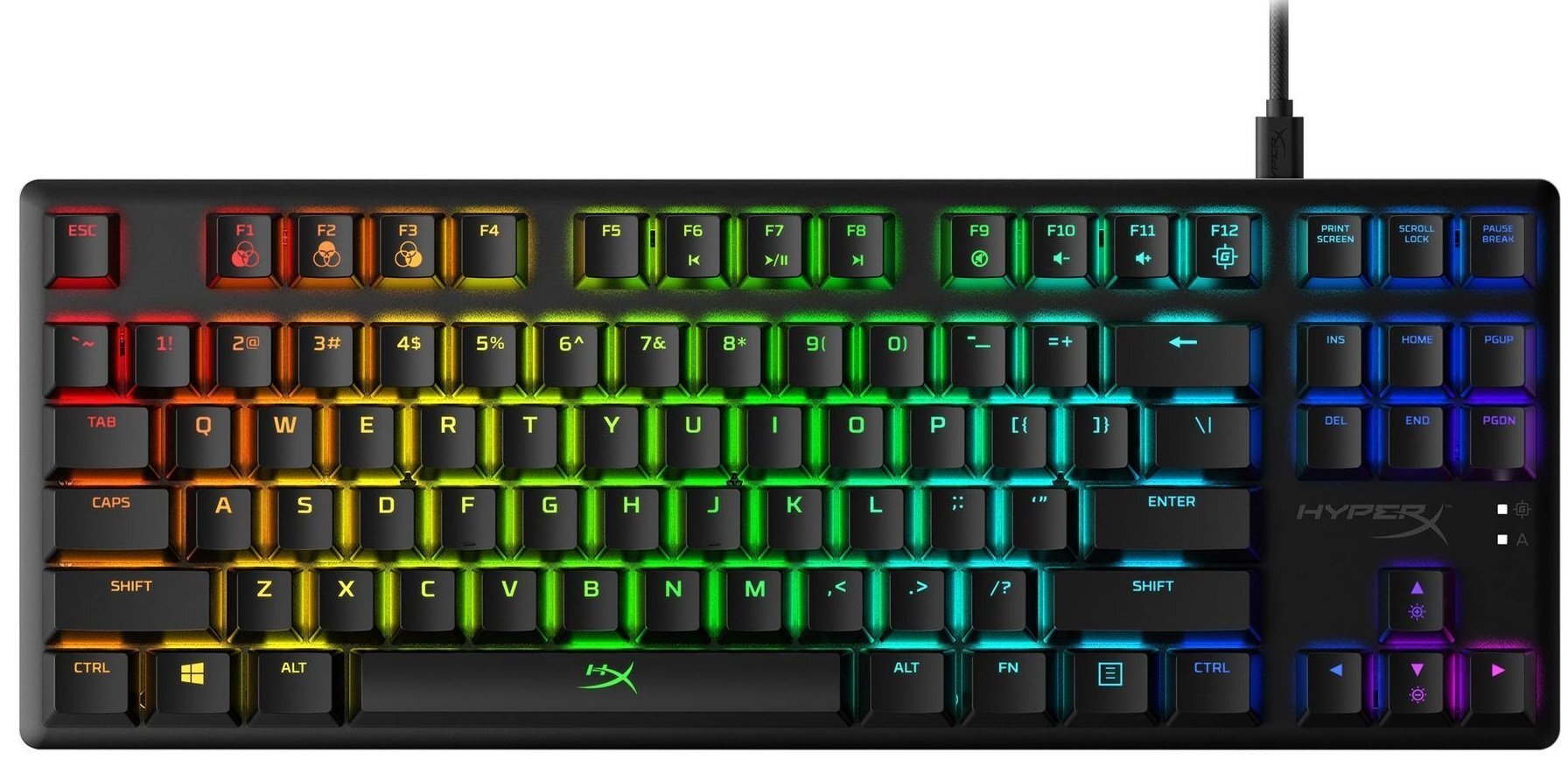 

HyperX Alloy Origins Core HX Blue USB (HX-KB7BLX-RU), Чёрный