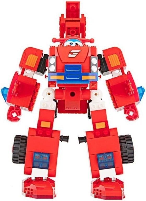 

Super Wings Small Blocks 2-in-1 Buildable Transforming Vehicle Jett, Джетт (EU385005)
