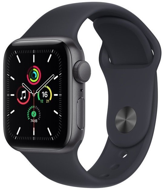

APPLE Watch SE Space Gray 40mm Midnight Sport Band (MKQ13UL/A)