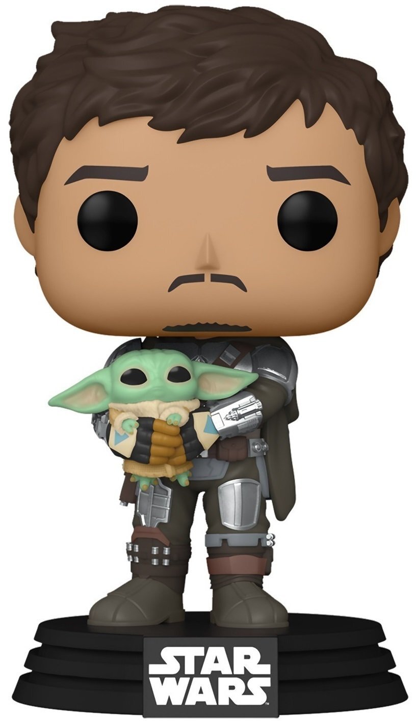

Funko POP! Bobble Star Wars Mandalorian Mandalorian with Grogu (FUN25491302), Разноцветный
