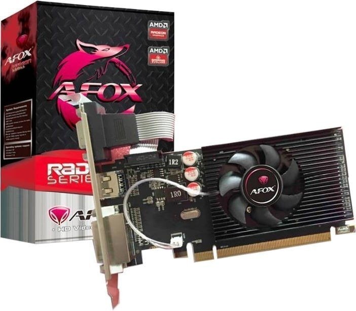 

AFOX Radeon R5 230 1GB DDR3 64Bit DVI HDMI VGA LP (AFR5230-1024D3L9-V2)