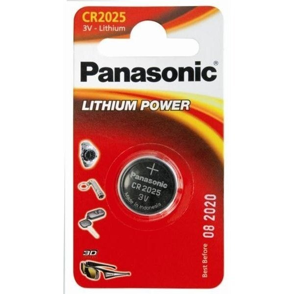 

PANASONIC CR 2025 BLI 1 LITHIUM (CR-2025EL/1B)