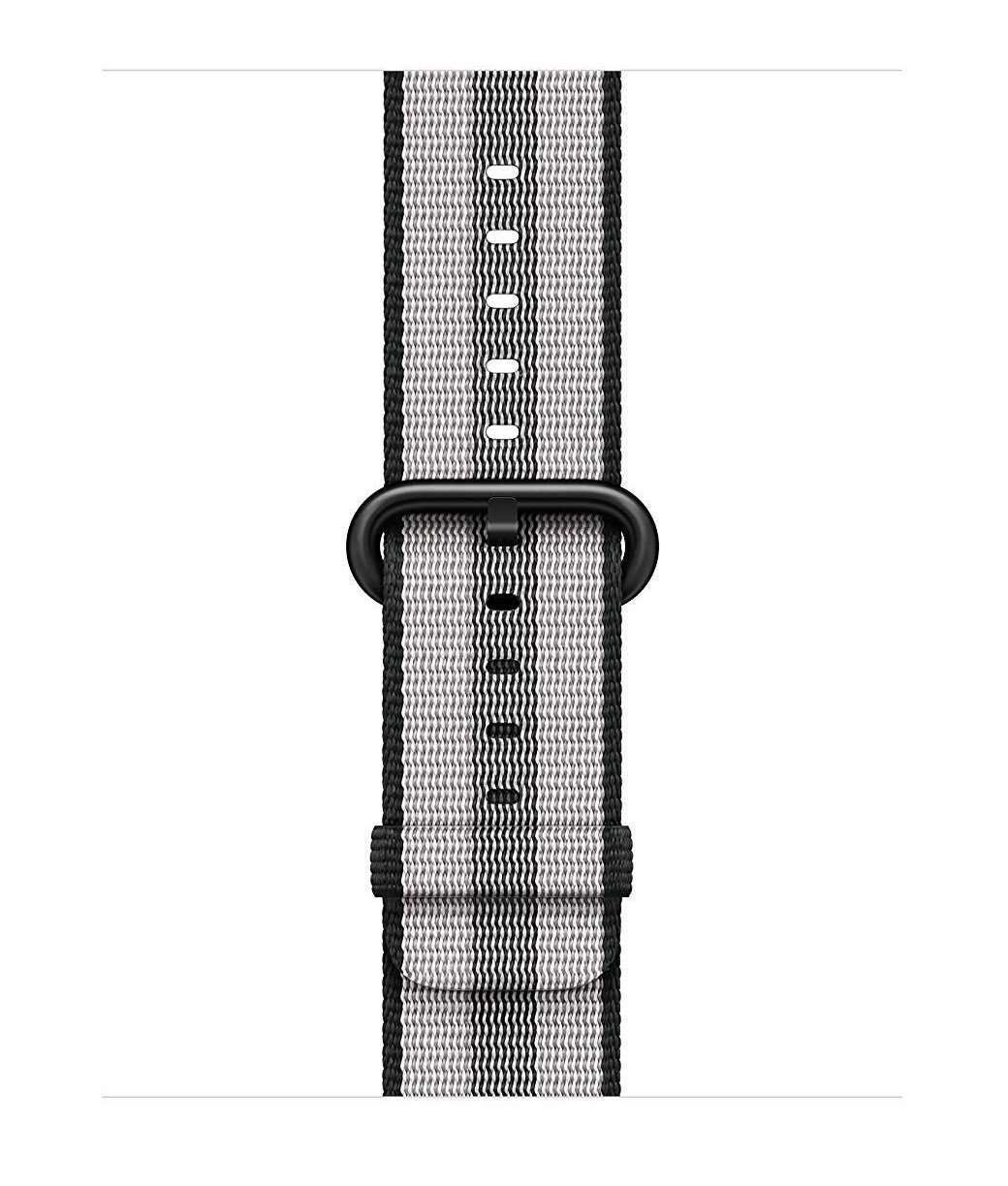 

APPLE Watch 38mm Black Stripe Woven Nylon (MQVG2ZM/A), Чёрный