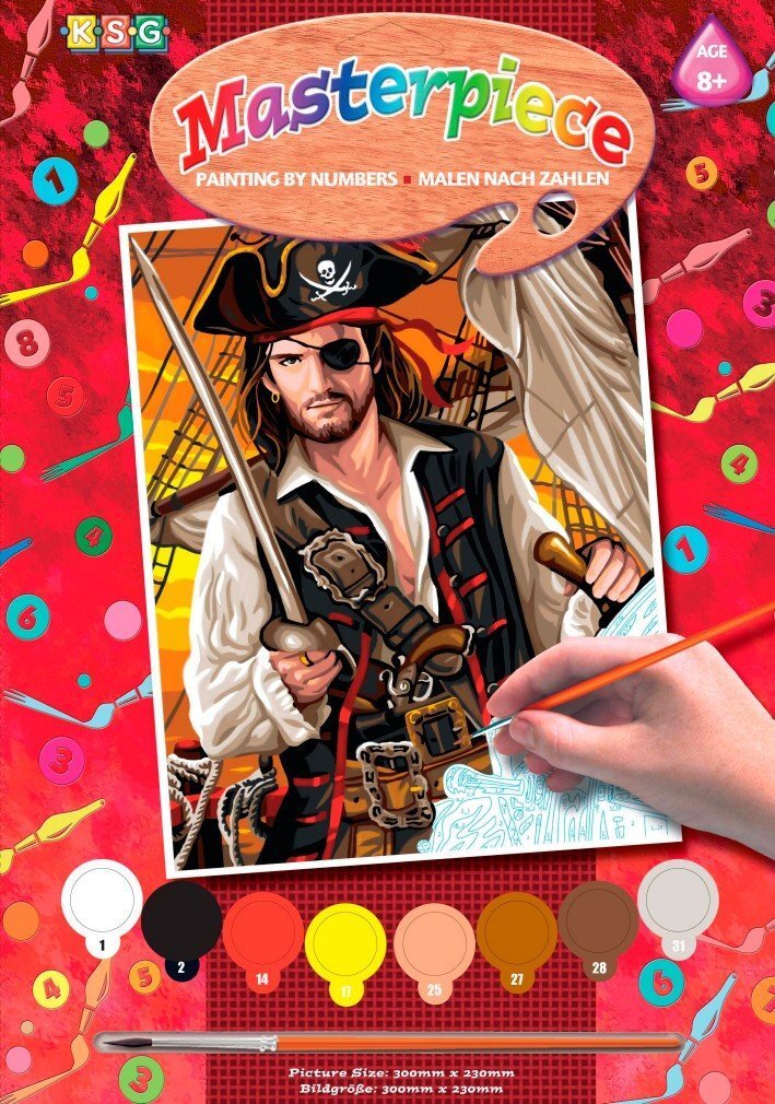 

Sequin Art PAINTING BY NUMBERS JUNIOR Pirate (SA1108)