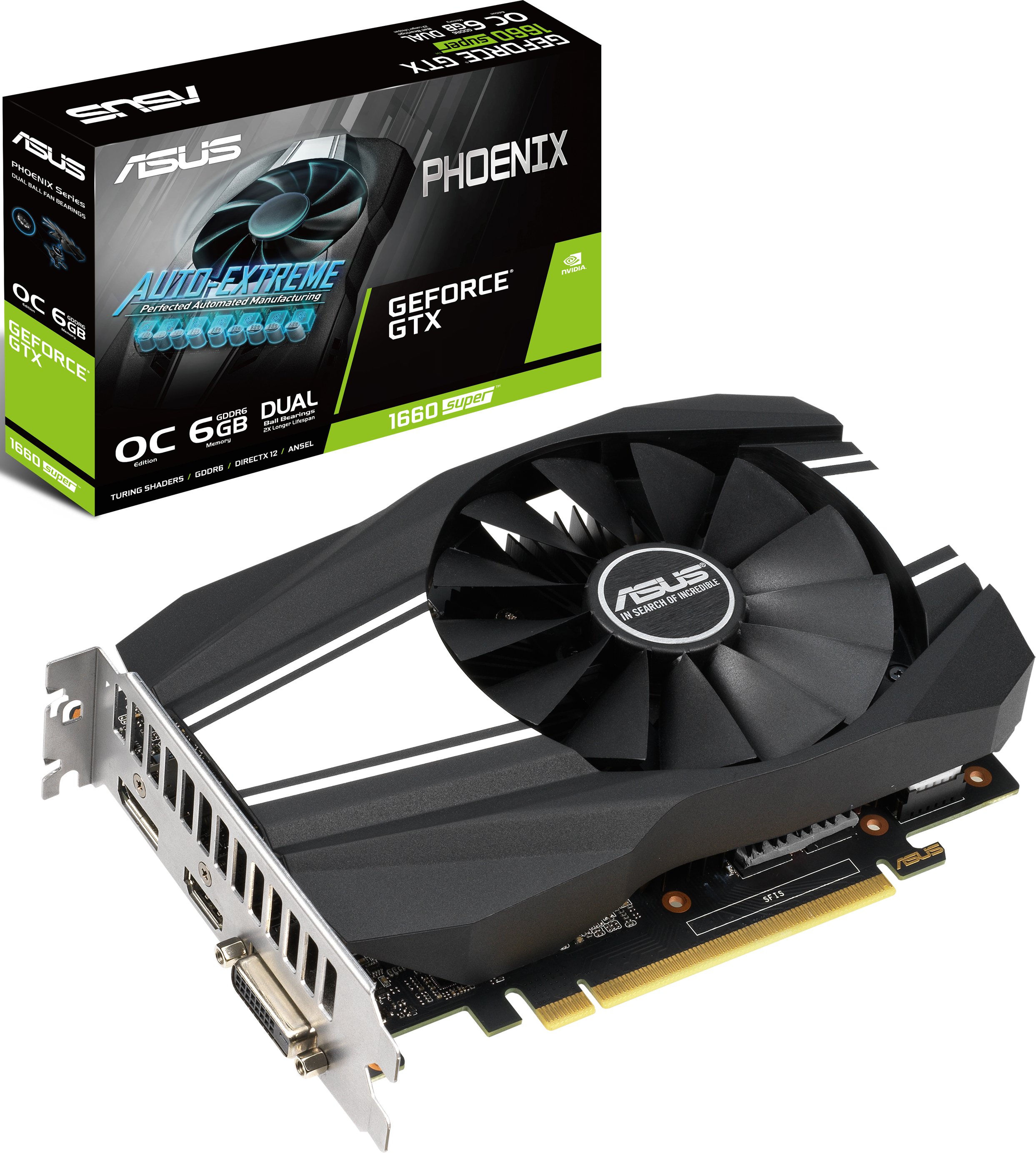 

ASUS GeForce GTX1660 (PH-GTX1660S-O6G)