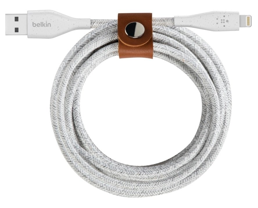 

BELKIN DuraTek Plus Lightning to USB-A Cable 1.2m white (F8J236BT04-WHT), Белый