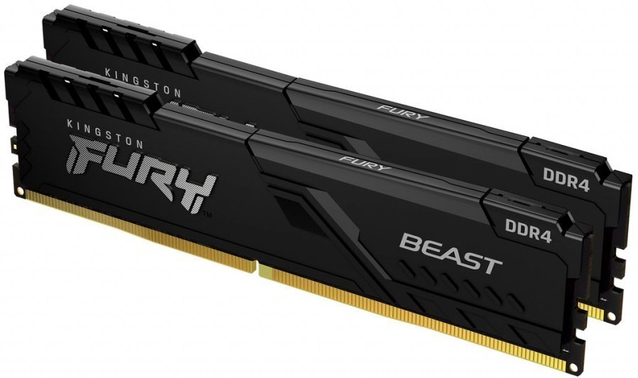 

KINGSTON DDR4- 3200 8GB KIT (4GBx2) FURY Beast Black (KF432C16BBK2/8)
