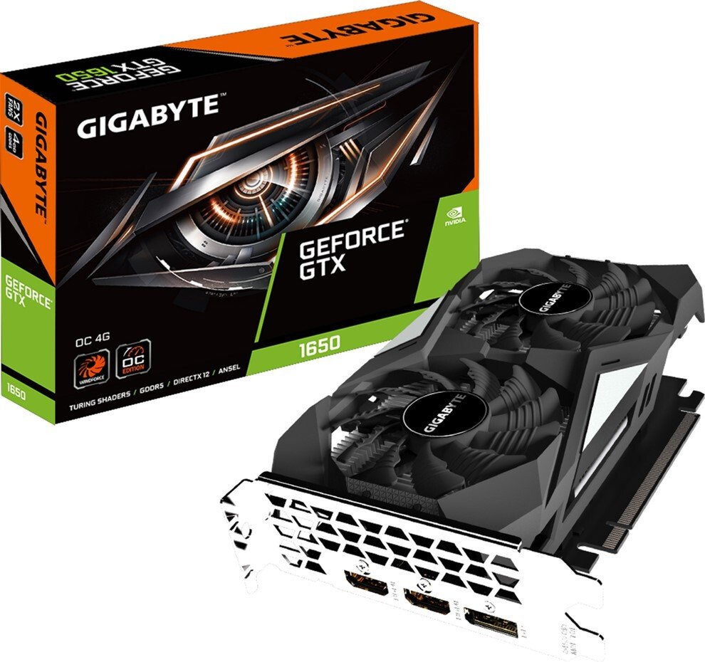 

GIGABYTE GeForce GTX 1650 4GB GDDR5 OC (GV-N1650OC-4GD)