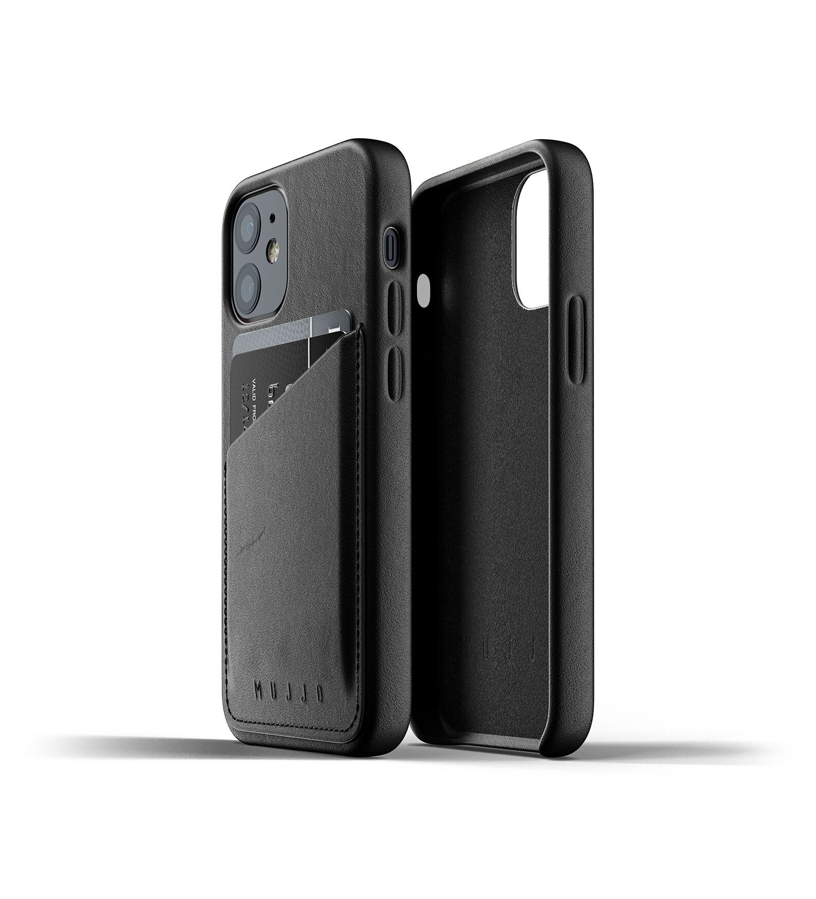 

MUJJO для iPhone 12 Mini Full Leather Wallet Black (MUJJO-CL-014-BK), Чёрный