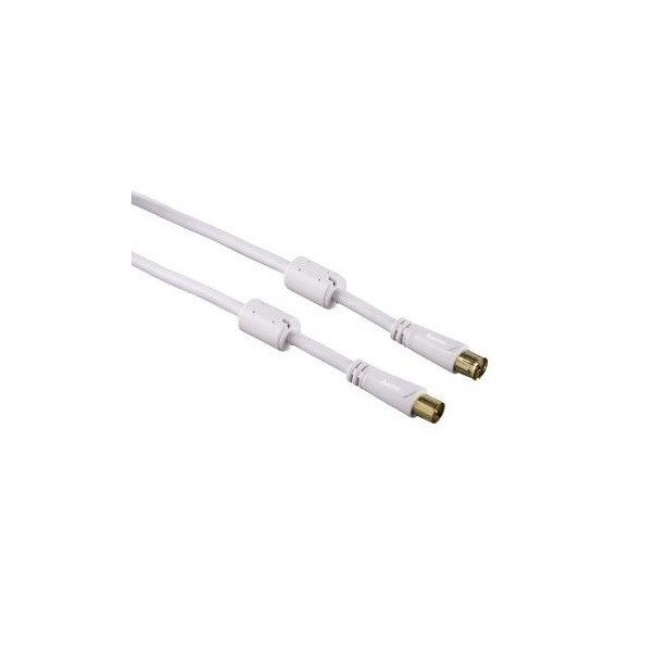 

Coaxial НАМА (M/F) позолоченные контакты, 1.5 м, 100 dB, Белый