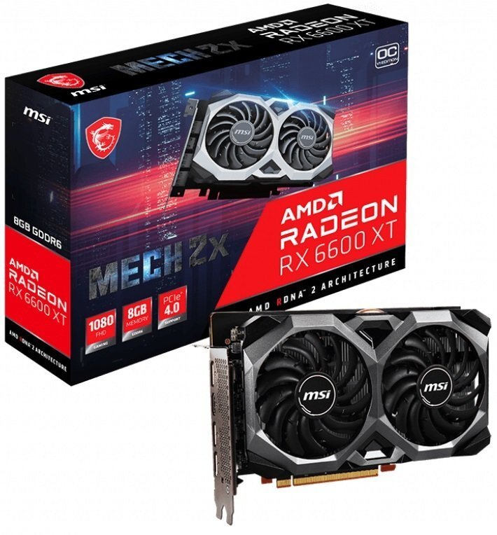 

MSI Radeon RX 6600 XT 8GB DDR6 MECH 2X OC V1 (RX6600XT_MECH_2X_8G_OCV1)