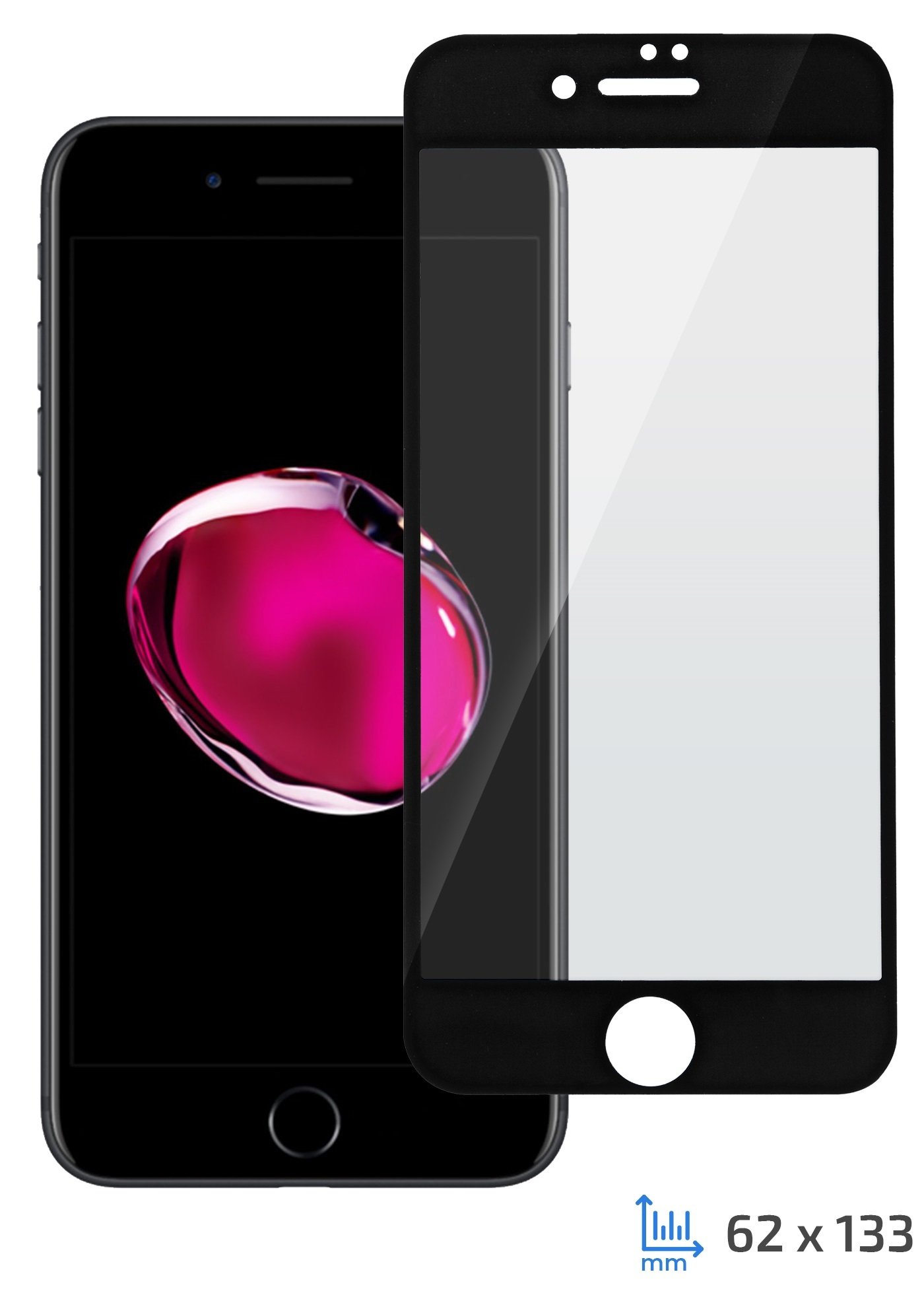 

2E iPhone 7/8 3D black color border/Full glue (2E-TGIP-8/7-3D)