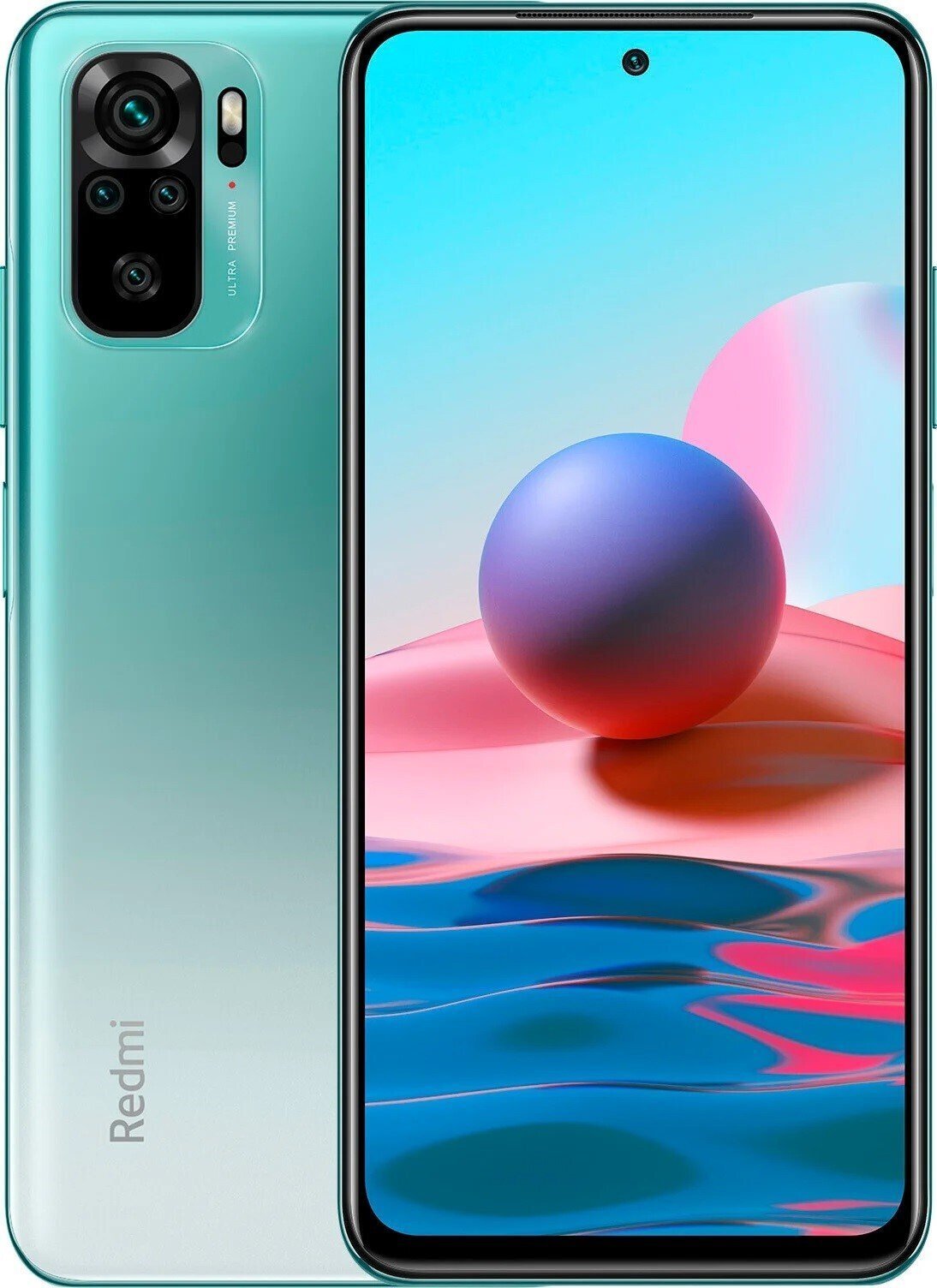 

XIAOMI Redmi Note 10 4/64Gb Lake Green (M2101K7AG), Зелёный