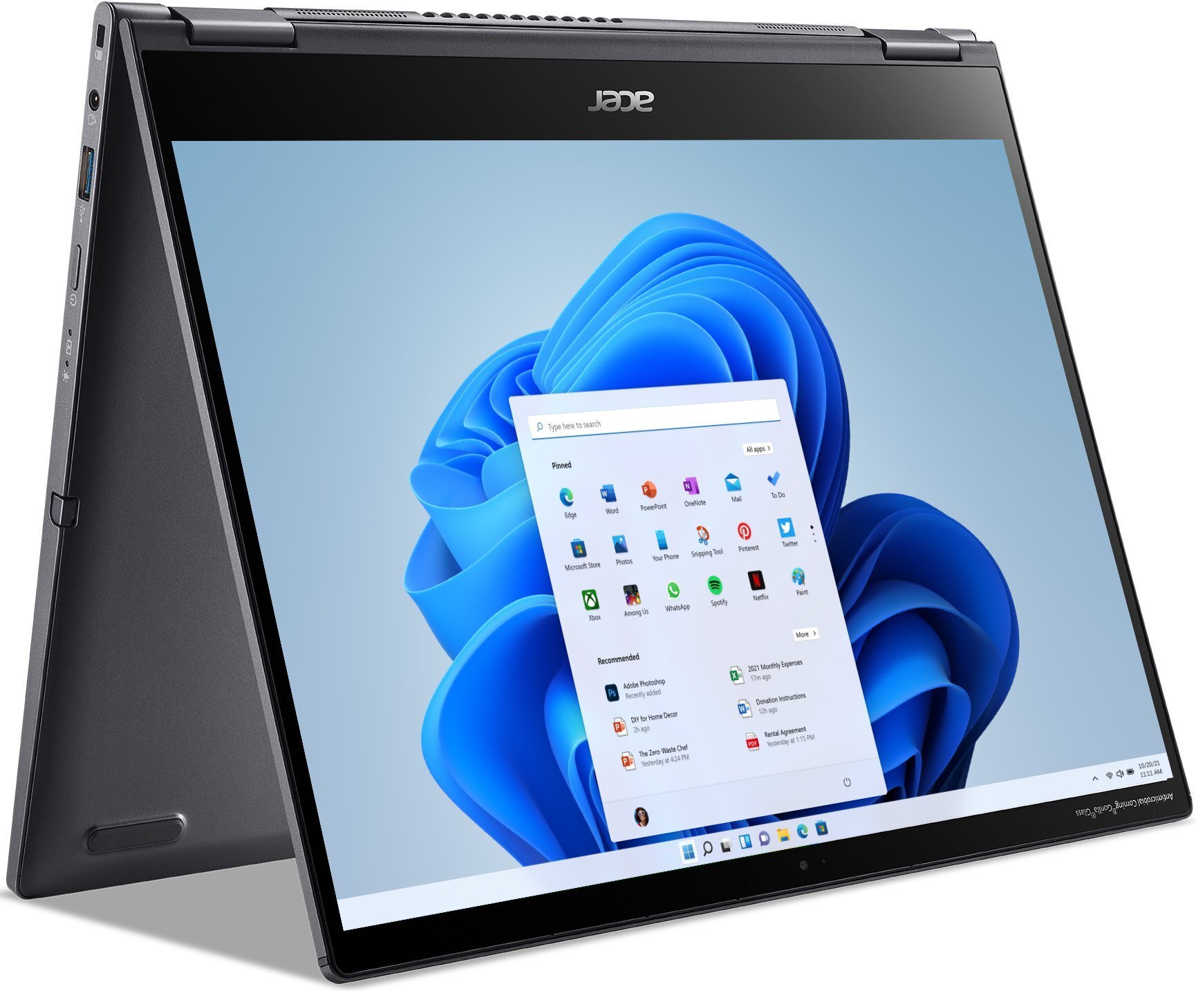 

ACER Spin 5 SP513-55N 13.5QHD (NX.A5PEU.00H), Cерый